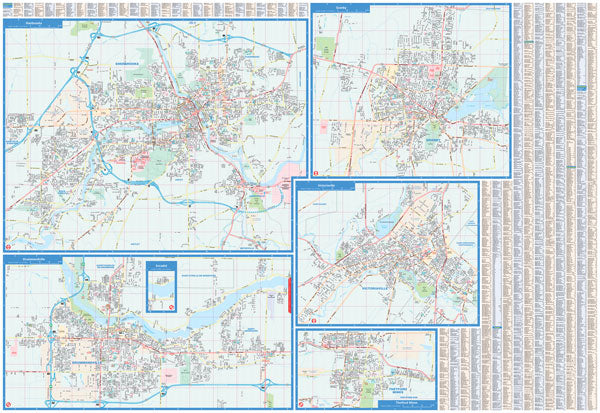 Cantons-de-l'Est (QC) Road Map - French -  MapArt