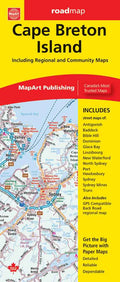 Cape Breton (NS) Road Map -  MapArt