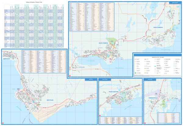 Côte-Nord (QB) Street Map -  MapArt