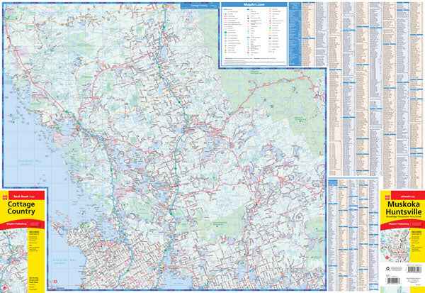 Cottage Country, Muskoka & Huntsville (ON) Street Map -  MapArt
