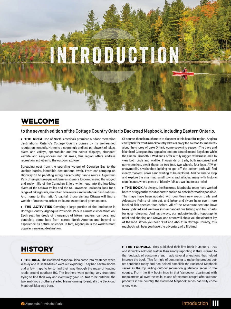 Cottage Country Ontario Backroad Mapbook - Backroad Maps