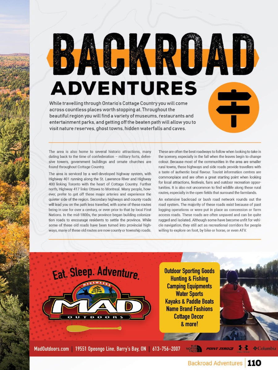 Cottage Country Ontario Backroad Mapbook - Backroad Maps