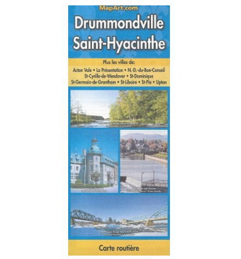 Drummondville & Saint Hyacinthe Road Map (French)