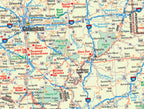 Eastern United States USA Road Map