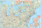 Eastern United States USA Road Map