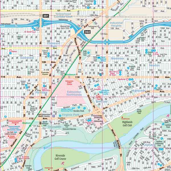 Edmonton Street Map -  MapArt