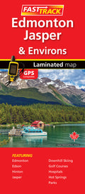 Edmonton & Jasper (AB) Fast Track Map - Laminated -  MapArt