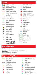Edmonton & Jasper (AB) Fast Track Map - Laminated -  MapArt