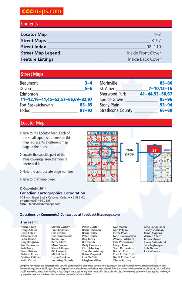Edmonton Street Atlas (Pocket Size)