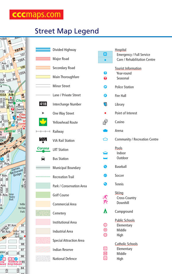 Edmonton Street Atlas (Pocket Size)