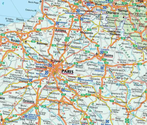 Europe Deluxe Road Map -  MapArt