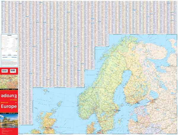 Europe Deluxe Road Map -  MapArt