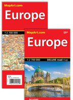 Europe Deluxe Road Map -  MapArt