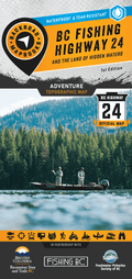 BC Fishing Highway 24 and The Land of Hidden Waters - Recreation Map