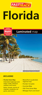Florida Fast Track Map - Laminated -  MapArt