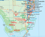Florida Fast Track Map - Laminated -  MapArt