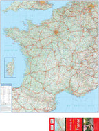 France Deluxe Road Map -  MapArt