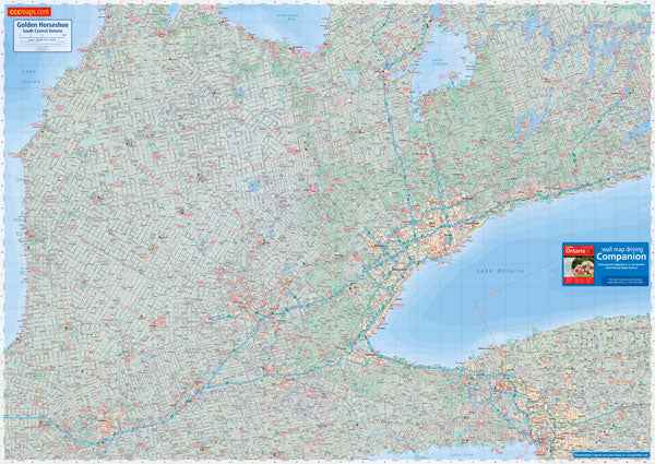 Golden Horseshoe & South Central Ontario Wall Map -  MapArt