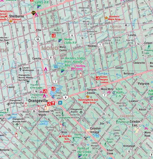 Golden Horseshoe & South Central Ontario Wall Map -  MapArt
