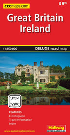 Great Britain & Ireland Road Map -  MapArt