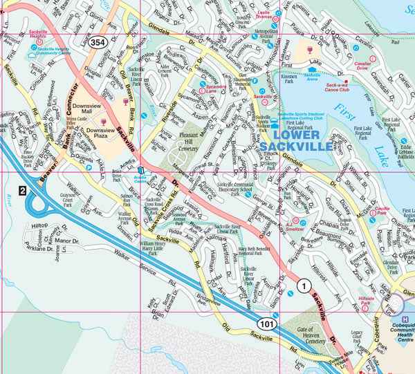 Halifax, Dartmouth & Area (NS) Street Map -  MapArt