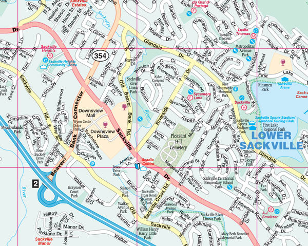 Halifax (NS) Street Map Fast Track - Laminated -  MapArt