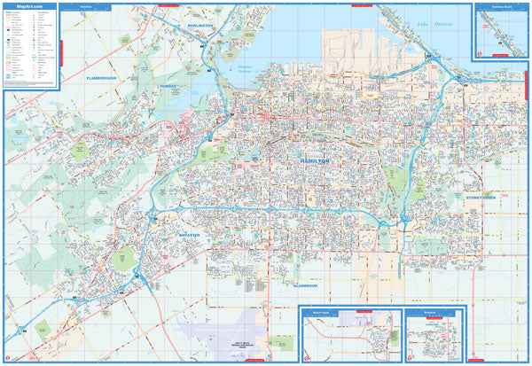 Hamilton Street Map -  MapArt
