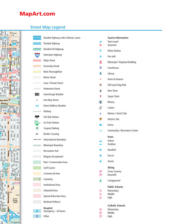 Hamilton Niagara Street Atlas