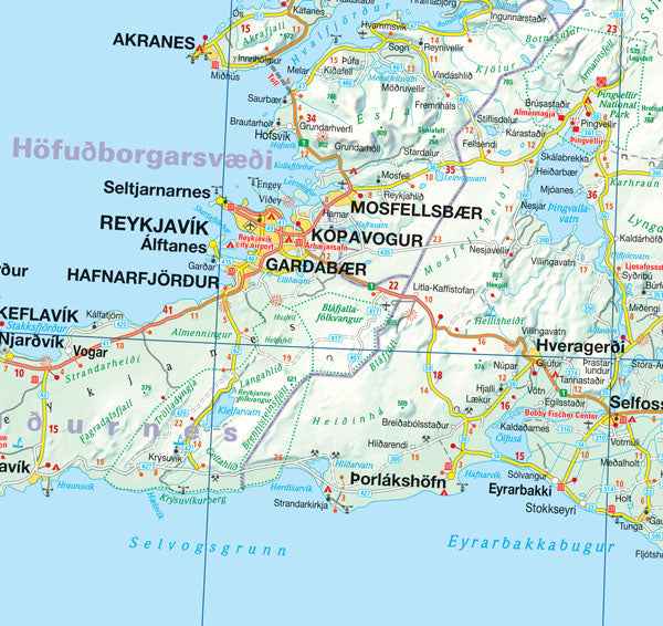 Iceland Deluxe Road Map -  MapArt