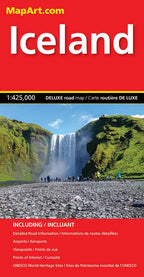 Iceland Deluxe Road Map -  MapArt