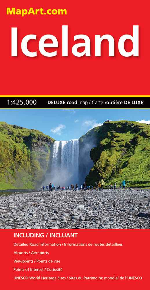 Iceland Deluxe Road Map -  MapArt