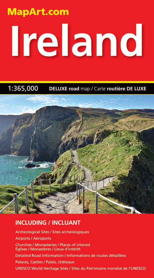 Ireland Deluxe Road Map -  MapArt