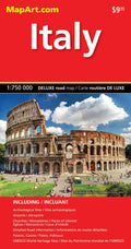 Italy Deluxe Road Map -  MapArt