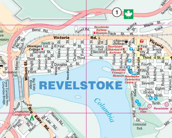 Kamloops (BC) Street Map -  MapArt