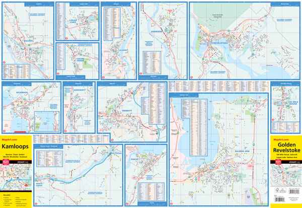 Kamloops (BC) Street Map -  MapArt