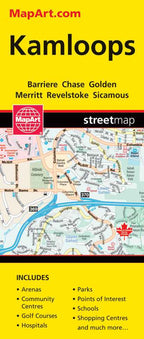 Kamloops (BC) Street Map -  MapArt