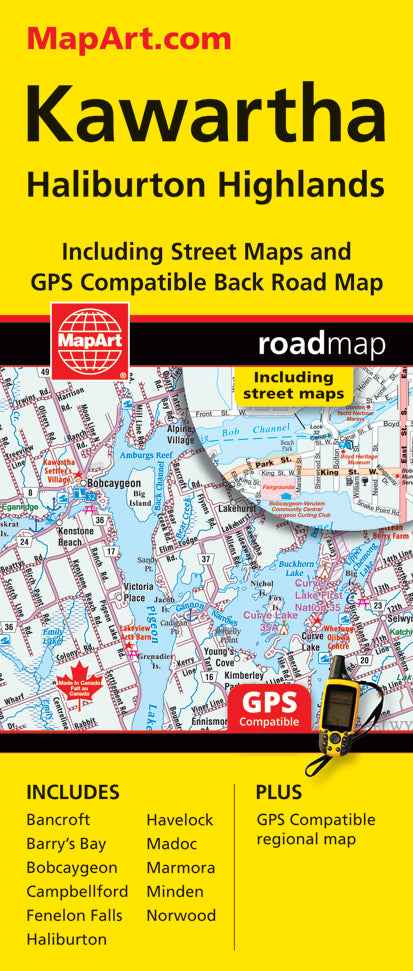 Kawartha (ON) Road Map -  MapArt