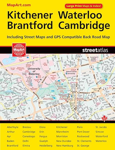 Kitchener Waterloo, Guelph Street Guide