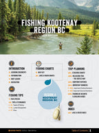 Kootenay Region BC Fishing Mapbook - Backroad Maps
