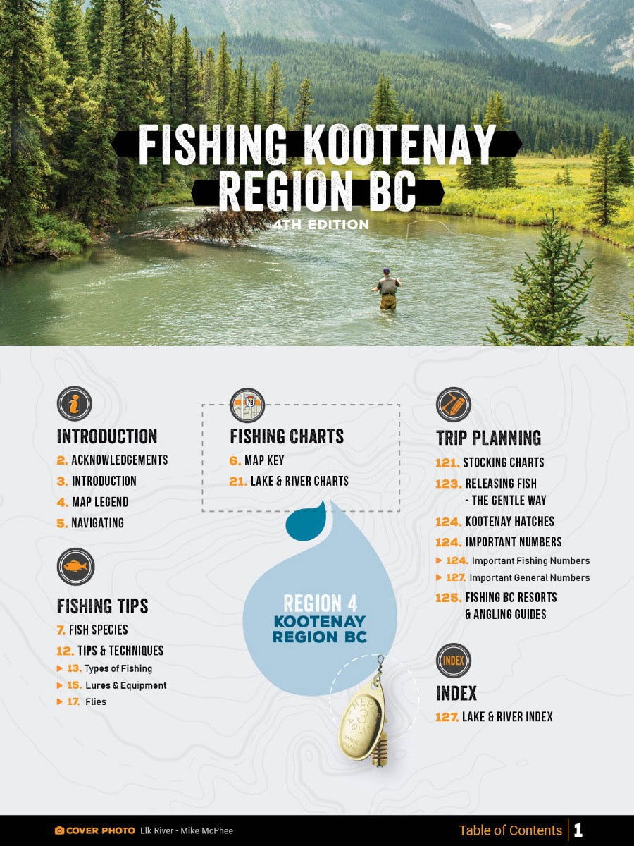 Kootenay Region BC Fishing Mapbook - Backroad Maps