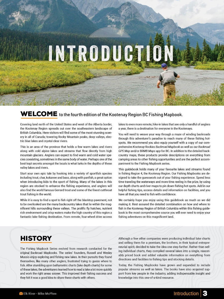 Kootenay Region BC Fishing Mapbook - Backroad Maps