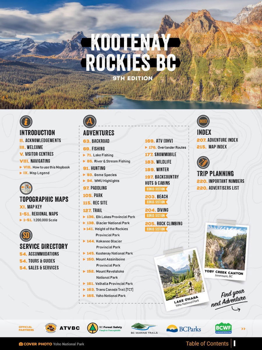 Kootenay Rockies BC Backroad Mapbook - Backroad Maps