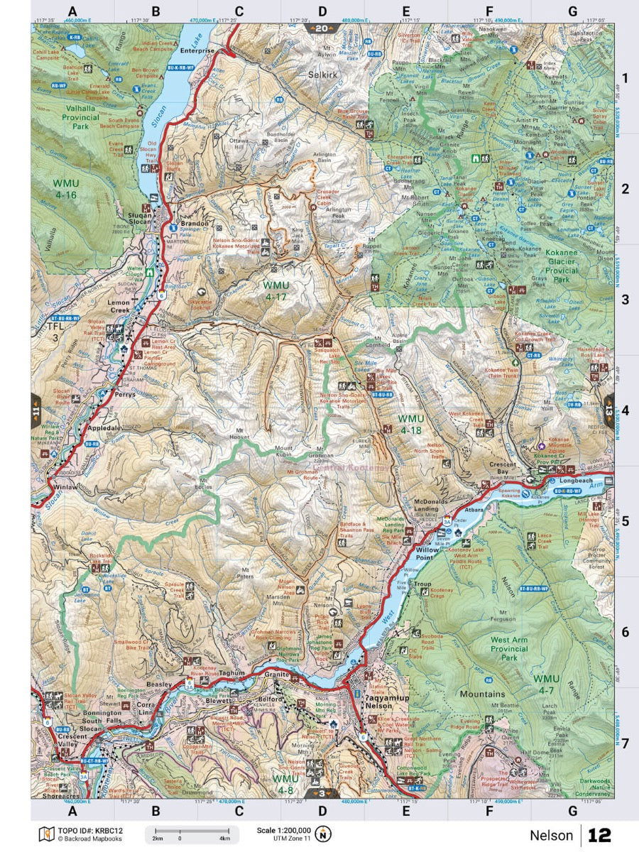 Kootenay Rockies BC Backroad Mapbook - Backroad Maps