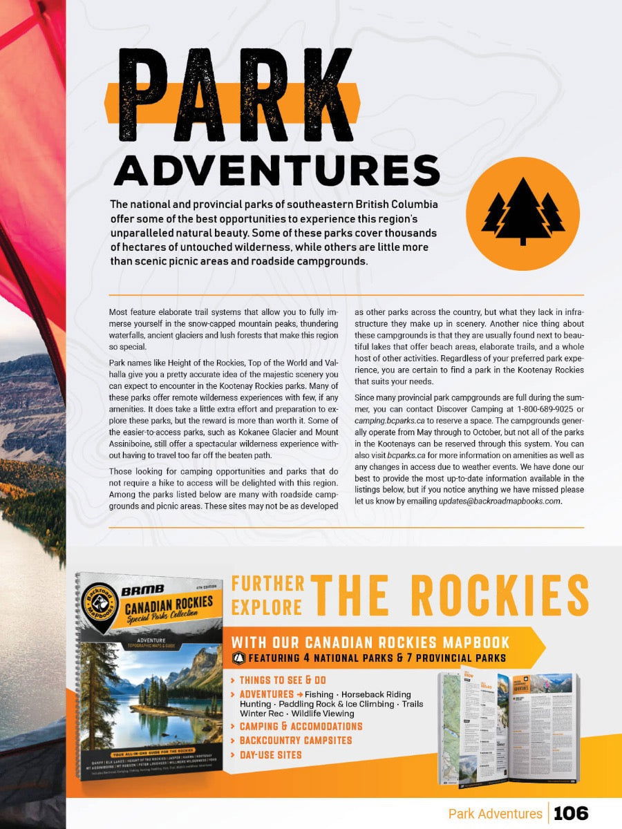 Kootenay Rockies BC Backroad Mapbook - Backroad Maps