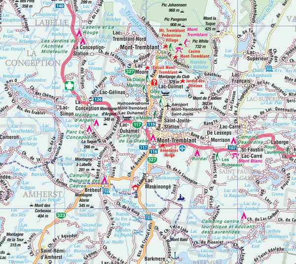 Laurentides (QC) Street Map -  MapArt