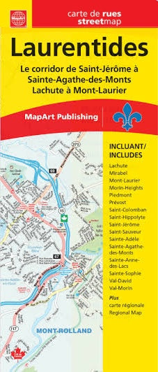 Laurentides Street Map
