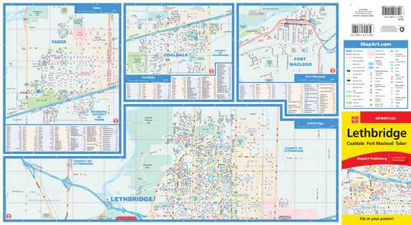 Lethbridge (AB) Street Map - Pocket Size -  MapArt