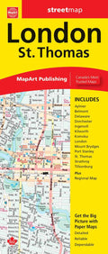 London & St Thomas (ON) Street Map -  MapArt