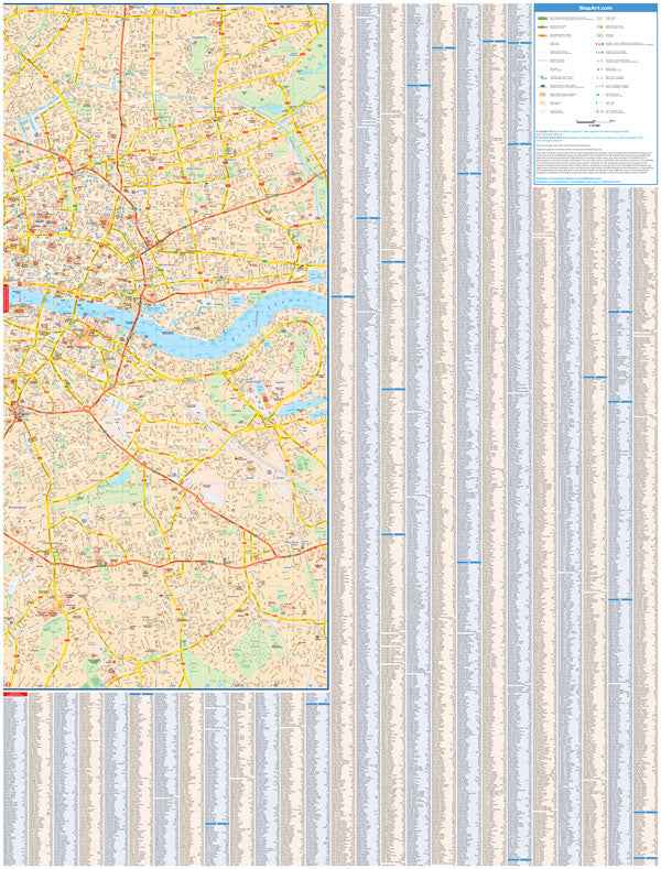 London (GB) Deluxe Street Map -  MapArt