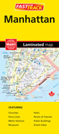 Manhattan (USA) Fast Track Map - Laminated -  MapArt